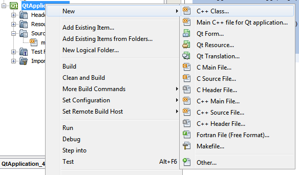 Creating a new C++ class