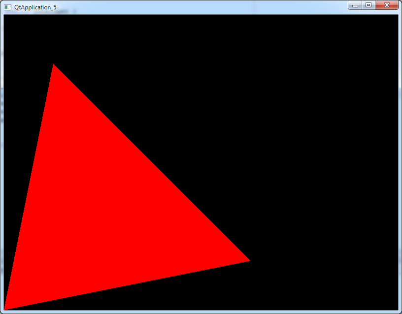 Qt OpenGL example result